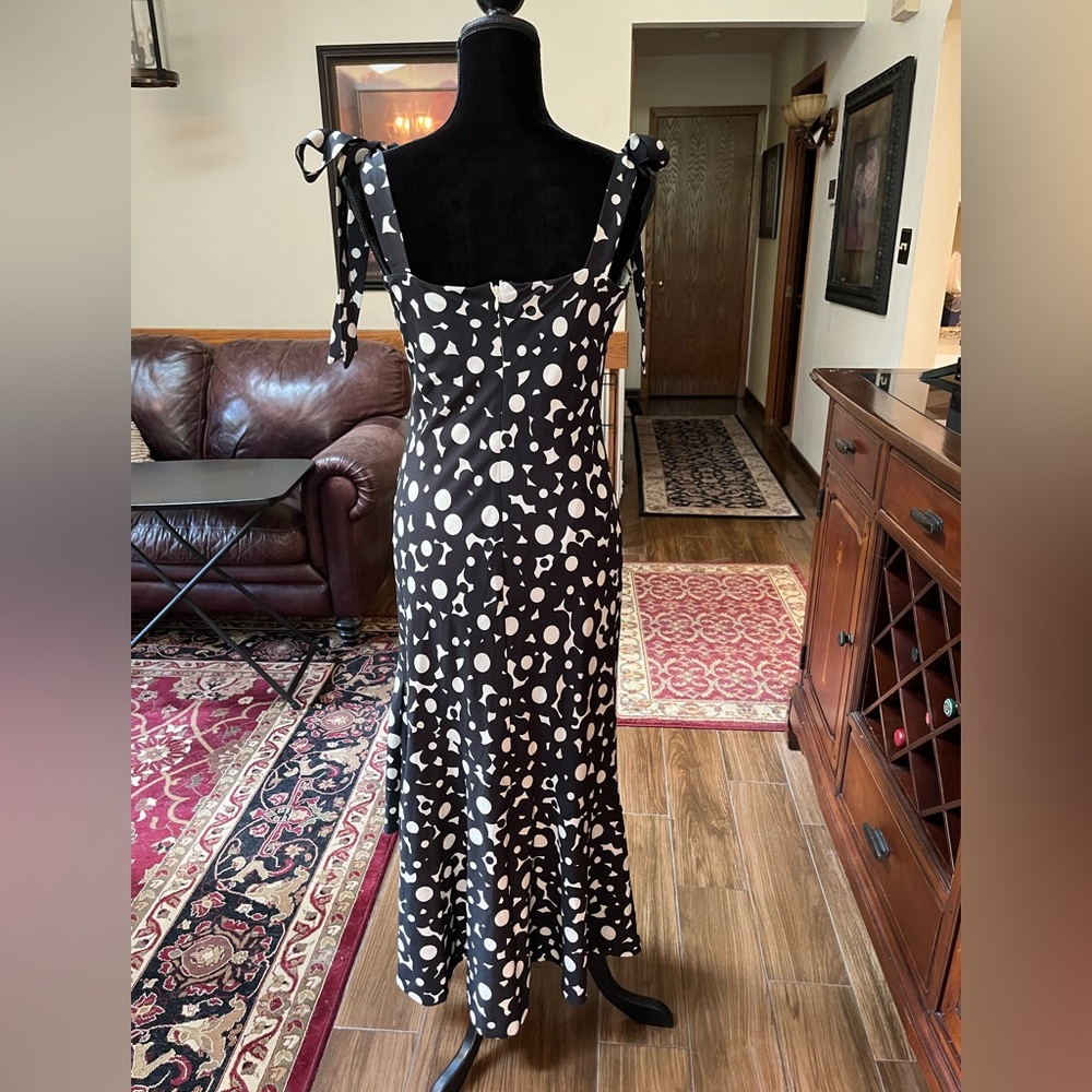 Anthropologie Hutch Black & White Midi Dress